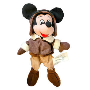 Disney Pilot Mickey Mouse Plush Beans 9 Inch Stuffed Animal Toy